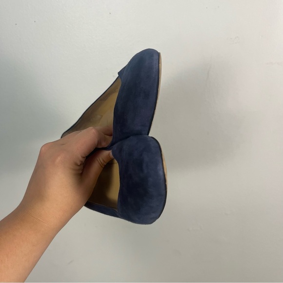 Talbots navy LACEY PLATFORM WEDGES - SUEDE size 10 - Picture 7 of 11